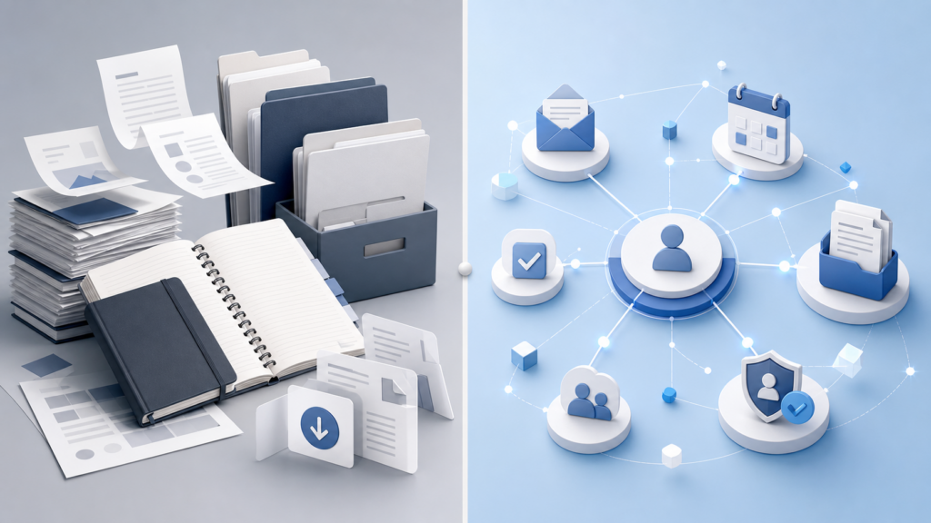 Gemini Notebooks 파일 생성과 Claude Google Workspace 커넥터 업무 흐름 비교 이미지