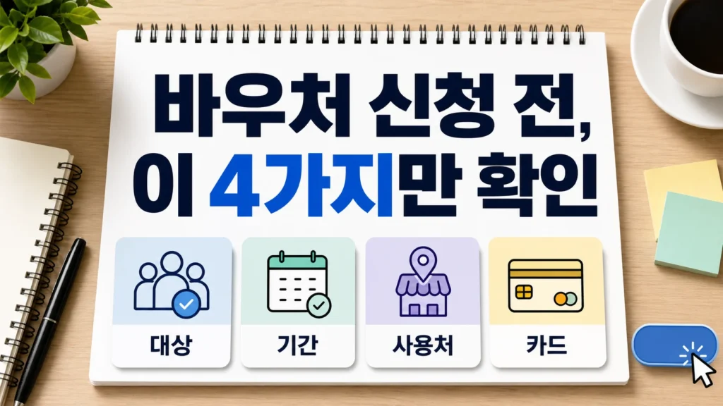 소상공인 경영안정 바우처 신청 전 대상 기간 사용처 카드 확인 안내