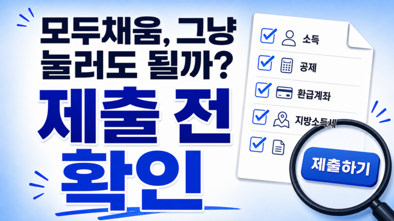 모두채움 환급 안내문 제출 전 확인 체크리스트 썸네일