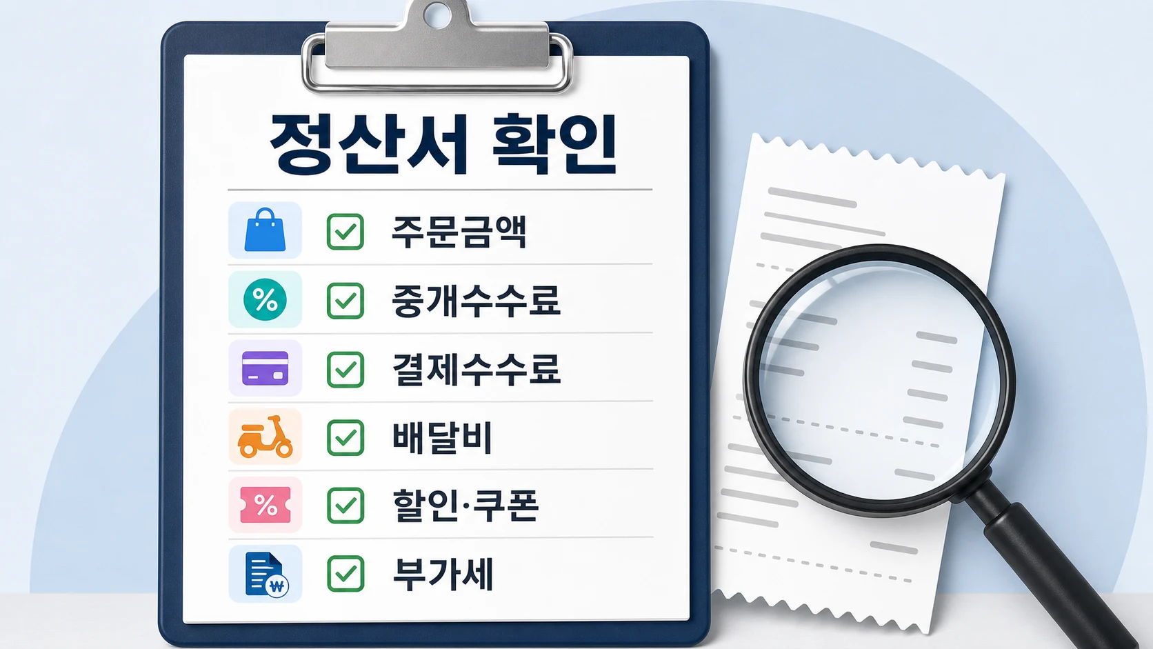 배달앱 정산서 확인 항목 체크리스트