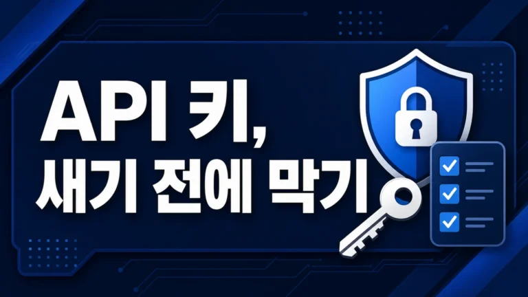 AI API 키 유출 방지를 위한 Secret Scanning·로그 마스킹·권한 분리 체크리스트 썸네일